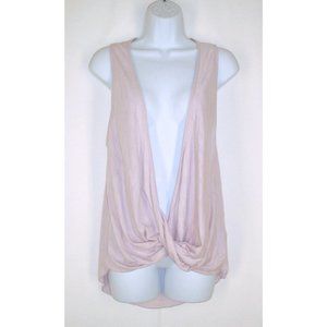 Silence + Noise Anthropologie Layering Tank S Twisted Hem Lavender  FLAW